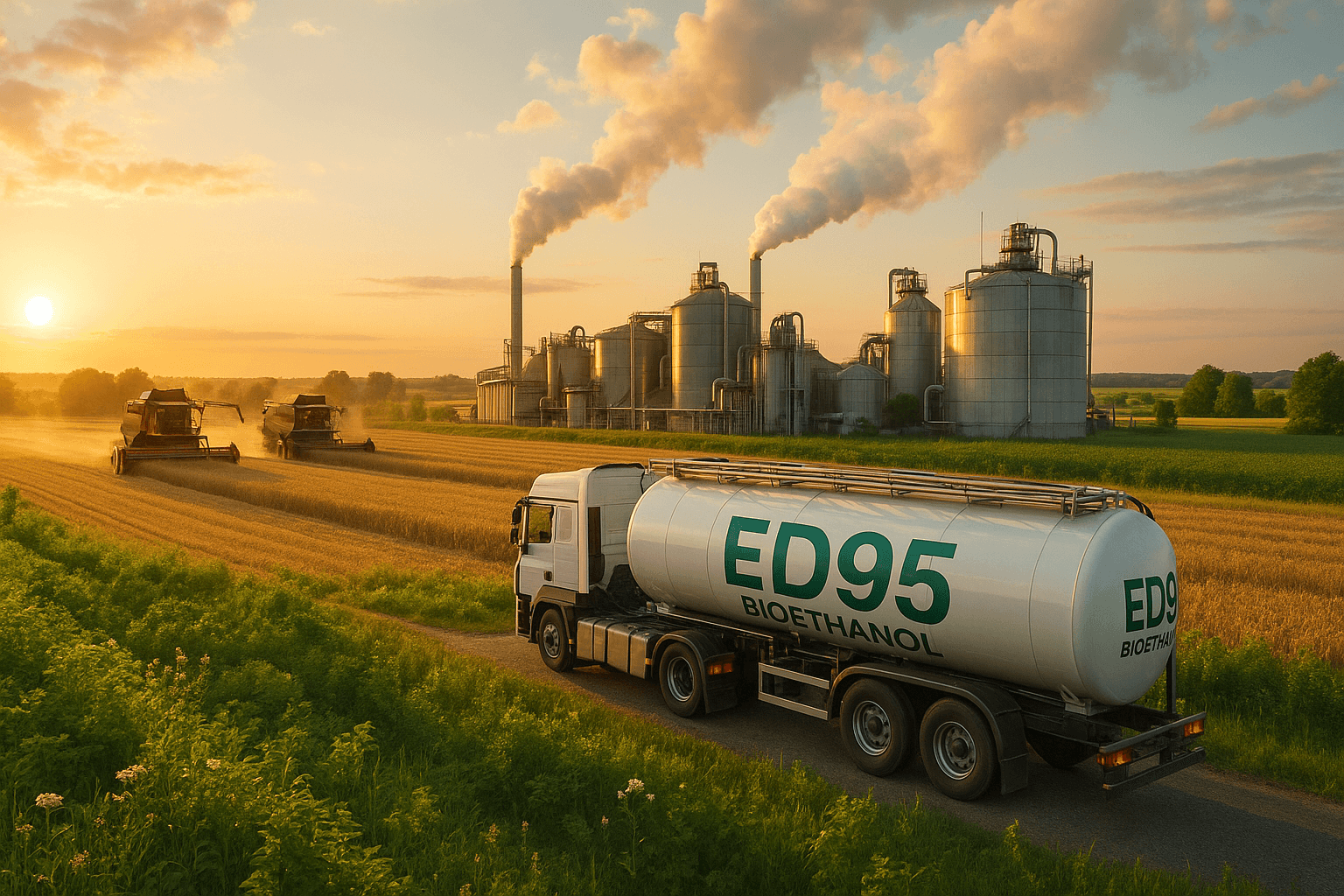ED95 Bioethanol: 95% CO₂ Reduction for Heavy Transport and Shipping